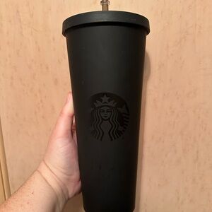 Starbucks Matte Black Tumbler!!